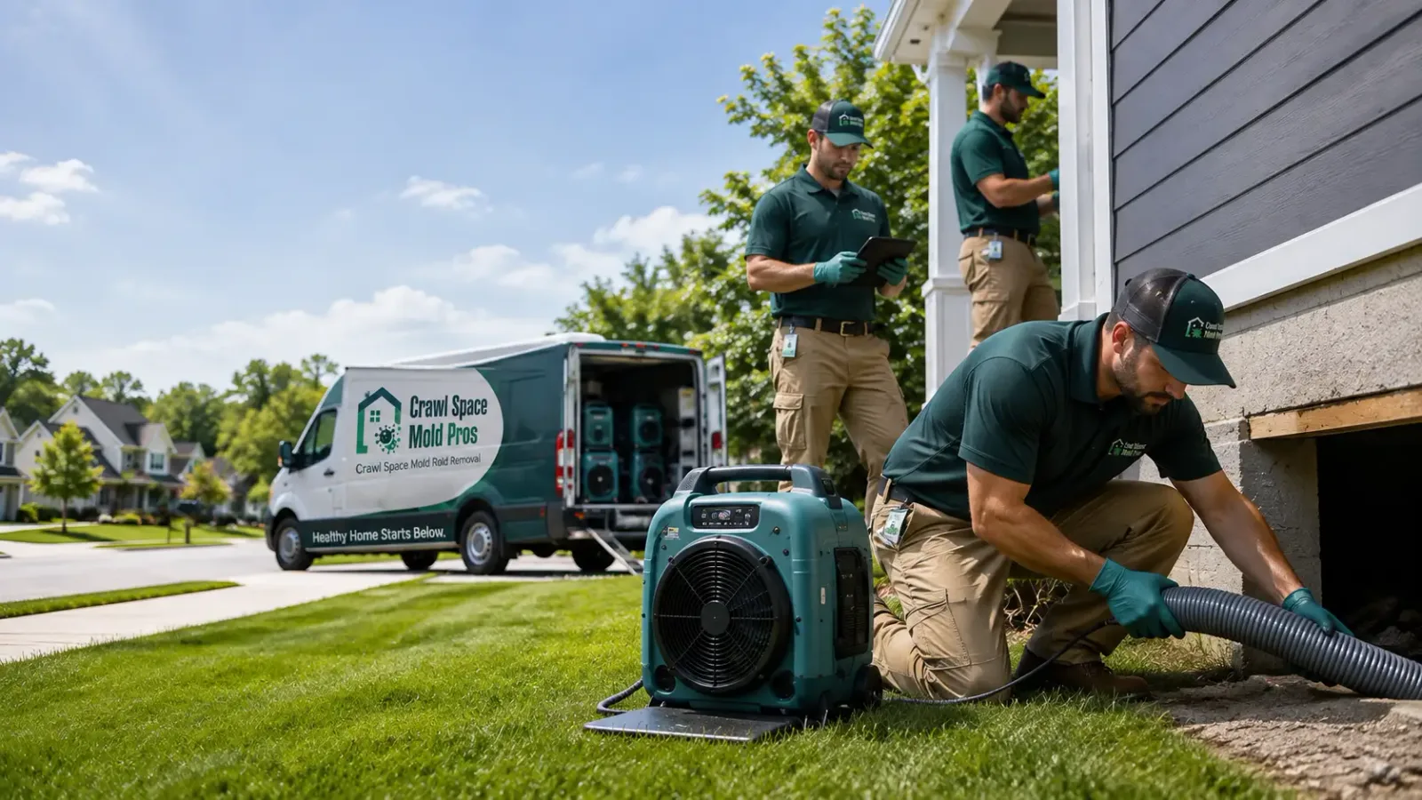 Crawl Space Mold Removal in Hurdsfield, ND